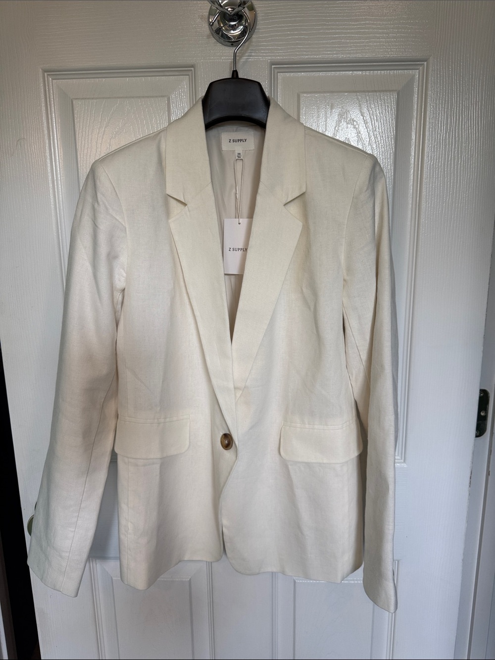 NWT Z Supply Evan Linen Blazer Jacket- Cloud